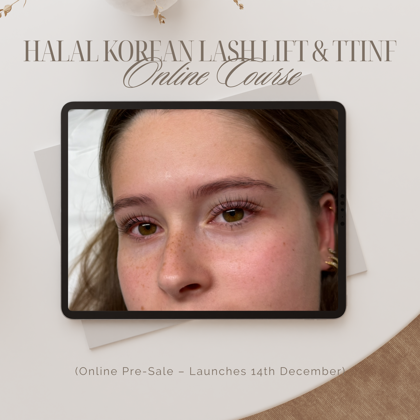 Halal Korean lash lift & tint Course • accredited