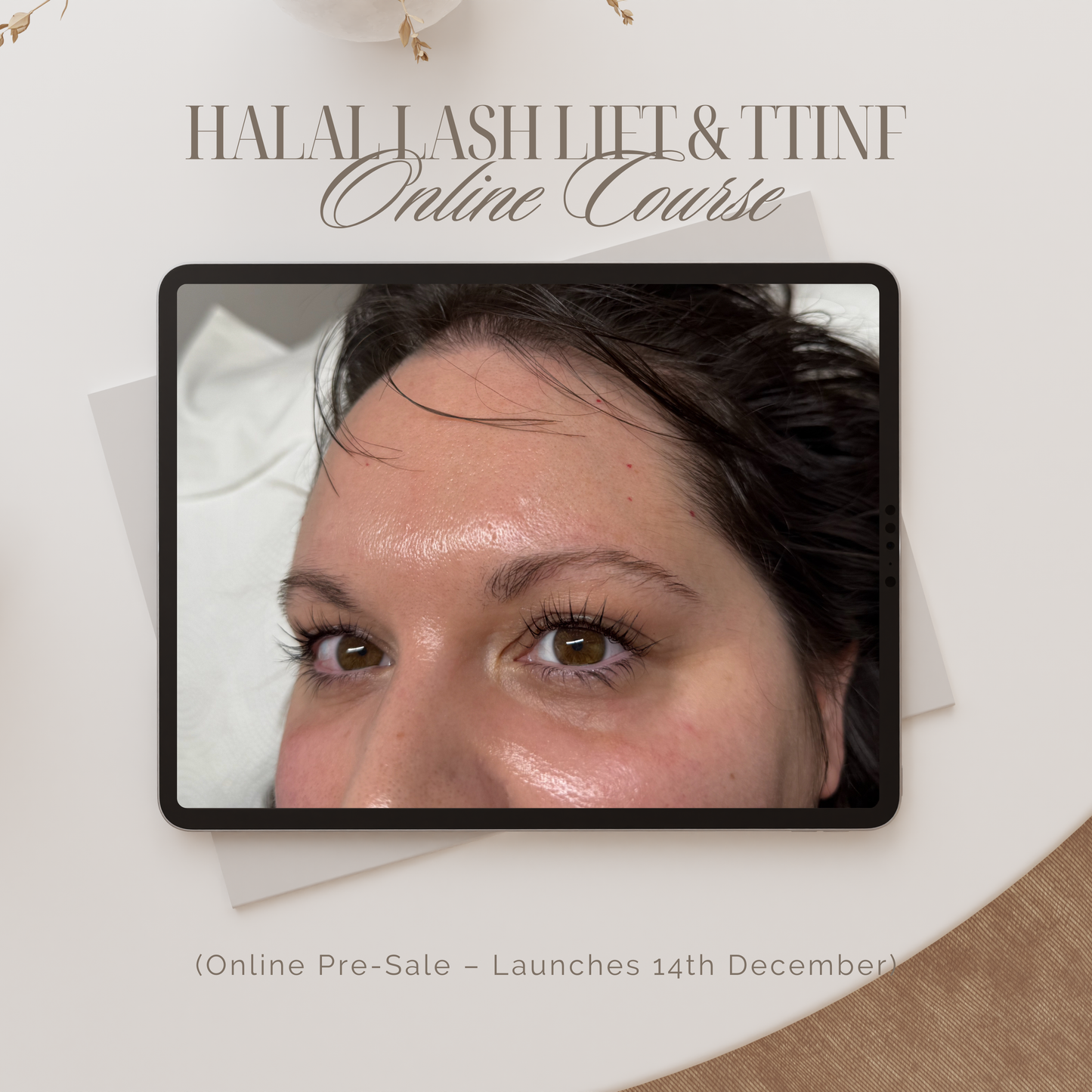 Halal lash lift & tint Course • accredited