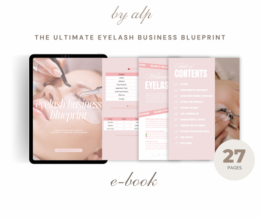 Eyelash business blueprint ebook