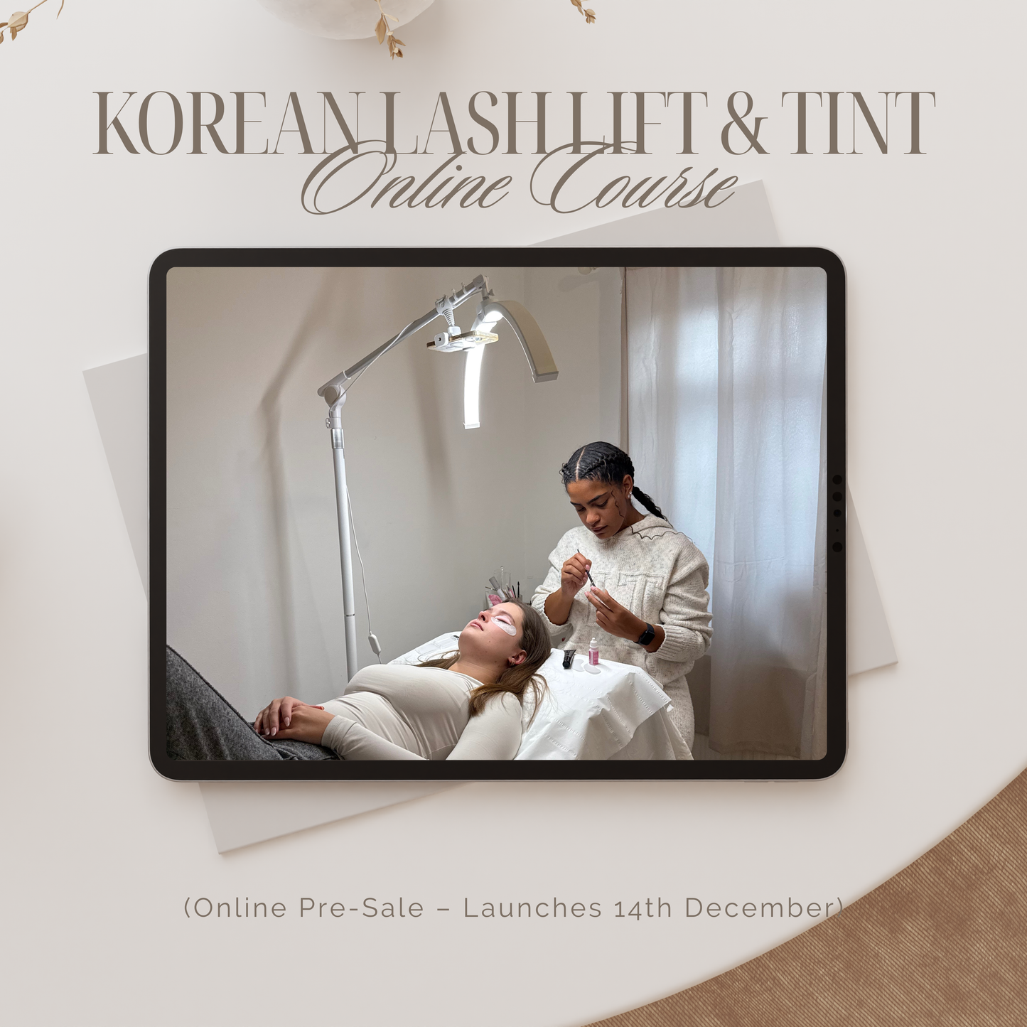 Online Korean lash lift & tint Course • accredited