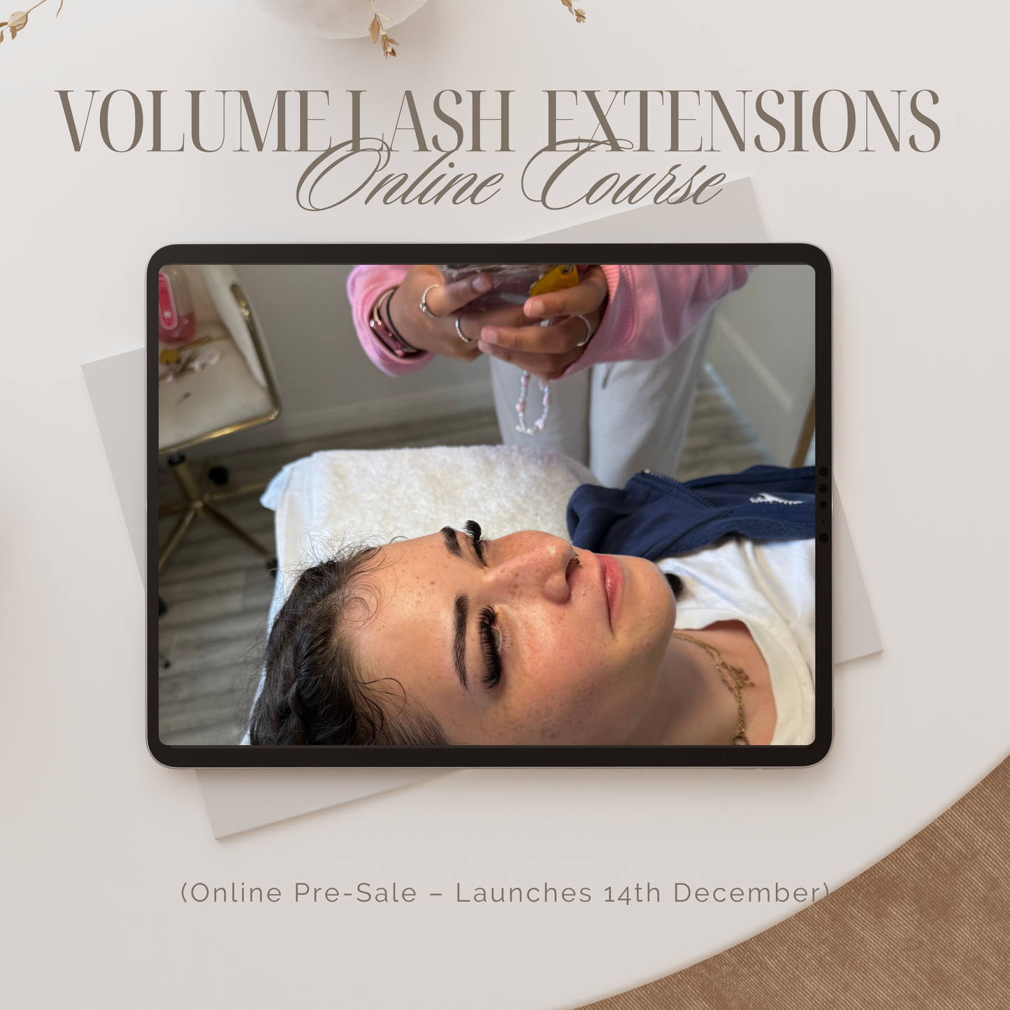 Online volume lash extension Course • accredited
