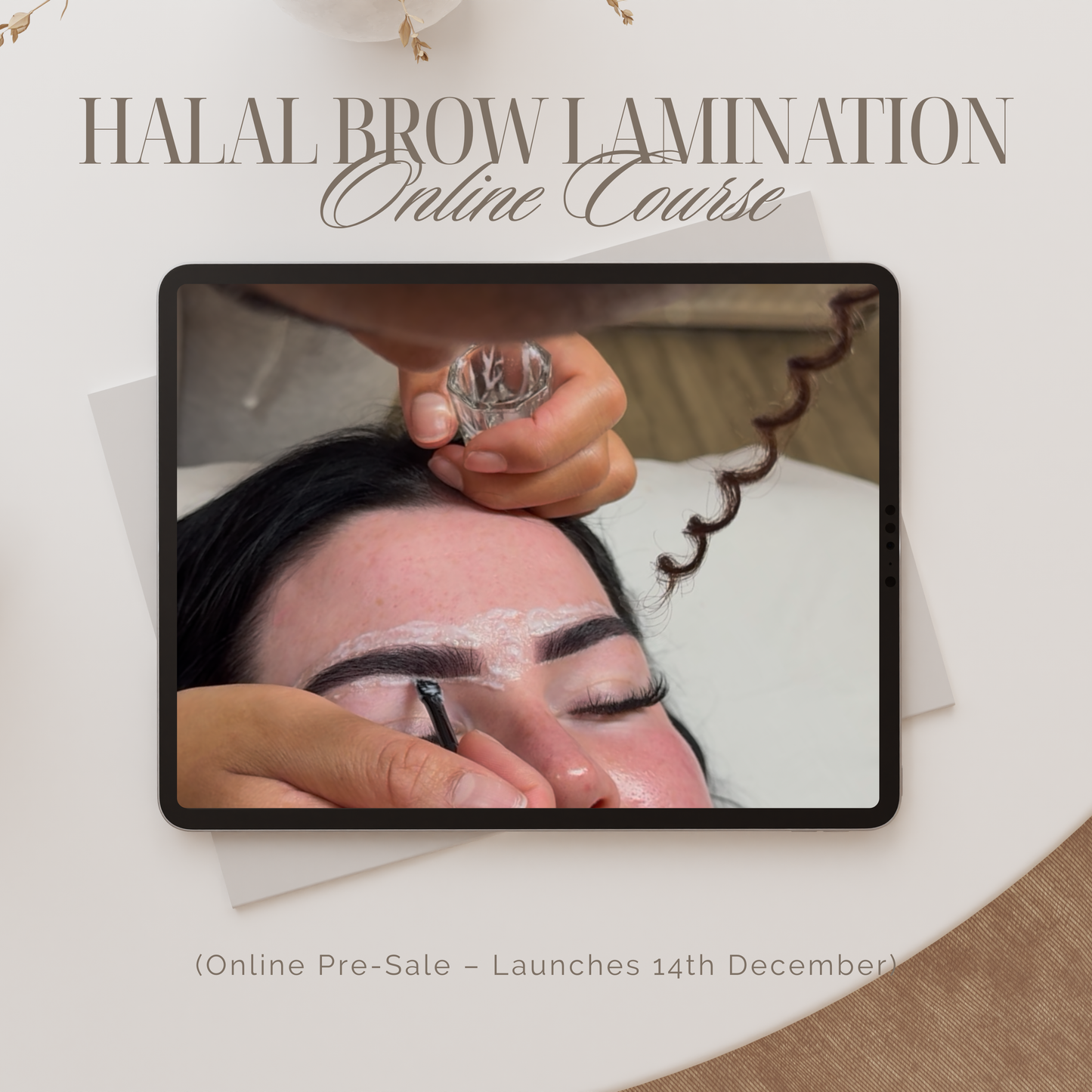 Online Halal Brow lamination Course • accredited