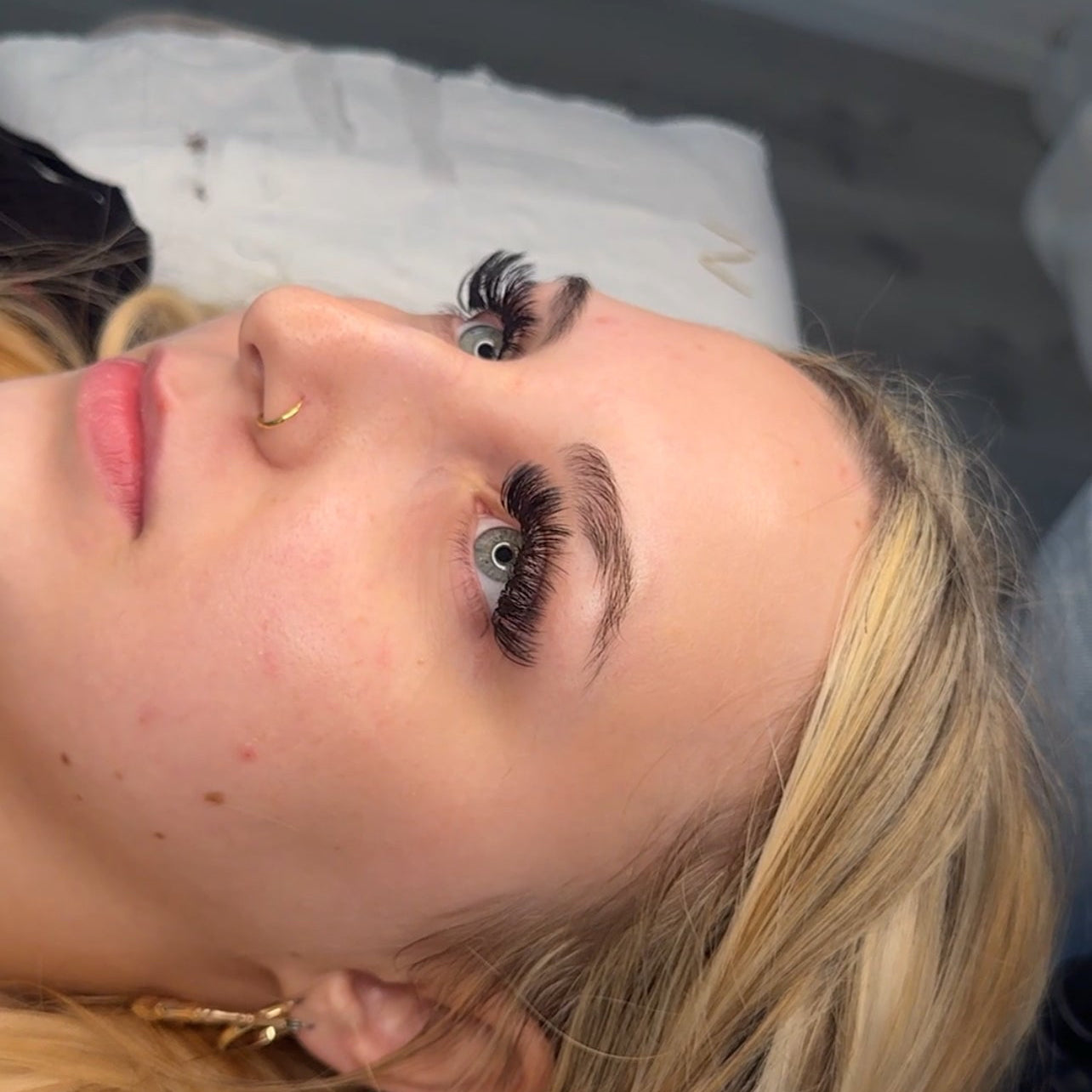 Volume lash creation taught in advanced lash extensions course